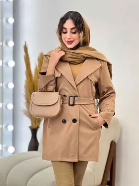 بارانی چهار دکمه آستین بند دار