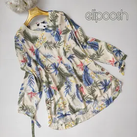 A204- شومیز نخی بغل دکمه