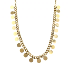 گردنبند زنانه طرح سکه ژوپینگ، ظرافت در عین سادگی Xuping