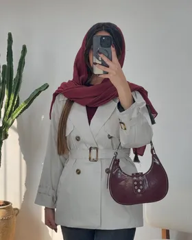 بارانی کتان زارا آستردار ساغر