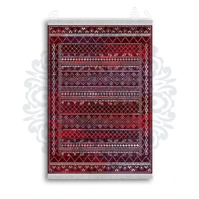 *جدید* فرشینه از جنس پارچه شانل مخمل ترک طرح فانتزی برند دفه کد 816