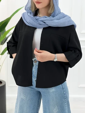 شومیز مانتو آترین زنانه - مشکی