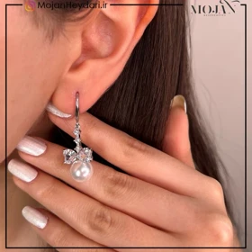 گوشواره صدفی مشابه طلا کد: sg481