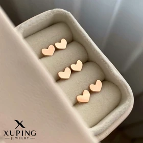 گوشواره سوزنی قلب تخت ژوپینگ