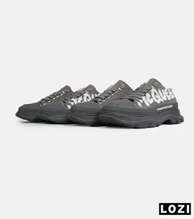 کفش کتانی نیم ساق طوسی Alexander McQueen مدل 6882