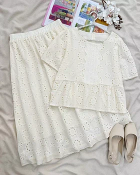 ست شومیز و دامن خامه دوزی کد 5707