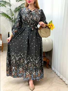 پیراهن گلچهره 1290041 (سبز زیتونی)