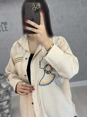 شومیز رخ کتان نخ : 8739