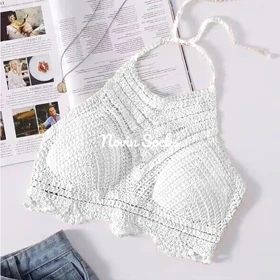 نیم‌تنه مکرومه موج