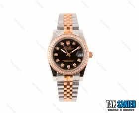 ساعت مچی رولکس زنانه دیت جاست سایز متوسط مدل Rolex-2481-L