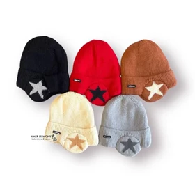 کلاه بافت پسرانه گوشگیر دار