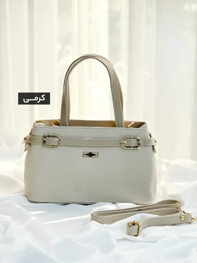 کیف دستی چرم اشلی کد 10321073 (کرمی)