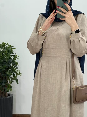 مانتو بلند شانتون صحرا 3