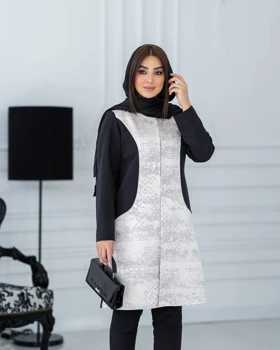مانتو مجلسی ژاکارد تندیس