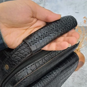 کیف دوشی اسپرت مدل آنتیک چرم طبیعی روکو