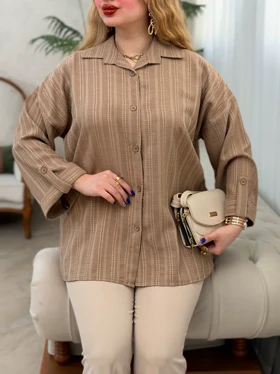 شومیز مانتویی کوک دوزی 3785