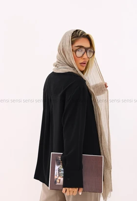 شومیز زنانه پری جلو دکمه کد1006288