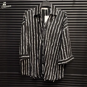 شومیز راه راه یقه هفت زنانه کد 36