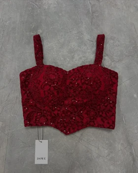 کراپ دانتل قرمز