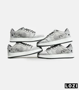 کفش کتانی مردانه و زنانه طوسی NIKE jordan Vodoo