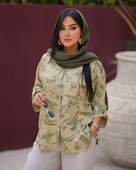 شومیز مدل آستین پاگن کد 823