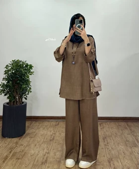 ست مانتو و شلوار ویوات 7