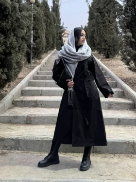 ترنچ کت بلند 7708