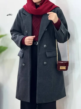 پالتو فوتر آستردار بلند راحیل 1