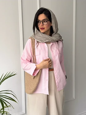 مانتو راه راه رز