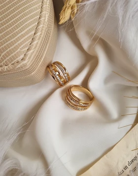 انگشتر طرح طلا ژوپینگ ماه گل