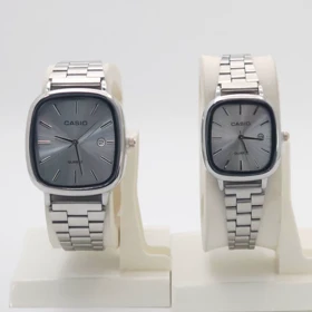 ساعت مچی ست مردانه و زنانه کاسیو اولدمانی Casio با موتور کوارتز و تاریخ دار