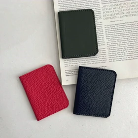 جاکارتی جیبی یونیسکس چرم مصنوعی 6 جای کارت ابعاد 107