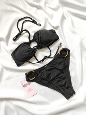 بیکینی دو تیکه گره‌ای