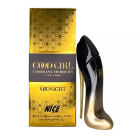 ادوپرفیوم مینیاتوری زنانه نایس پاپت Nice مدل گود گرل میدنایت Good Girl Midnight حجم 30 میلی لیتر