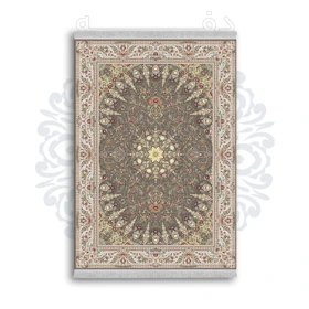 فرشینه از جنس پارچه هازان مخمل ترک طرح سنتی و مدرن برند دفه کد DAMG267
