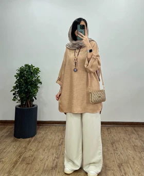 مانتو جلو دکمه لیانا 4 کد3057