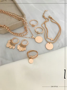 گوشواره زنانه حلقه‌ای پولک آویز