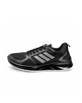 کفش کتانی بزرگ پا آدیداس رانینگ زیره تزریق مشکی سفید ADIDAS