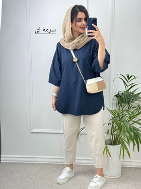 مانتو لینن دلبر( دارای ایراد جزئی )