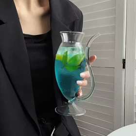 لیوان پیرکس نی‌دار در دو حجم / pa47 _ pa46