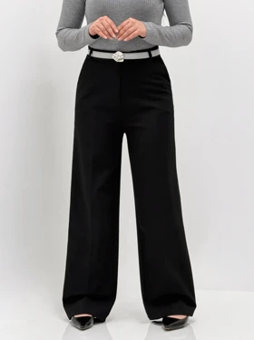 3887-شلوار بگ گاباردین یاس