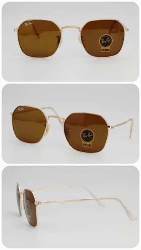 عینک آفتابی مردانه و زنانه ریبن Rayban Rb3694 ضد اشعه UV400 (فریم طلایی ، عدسی‌ها قهوه ای)