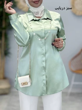 3384-شومیز ساتن (ایراد دار)