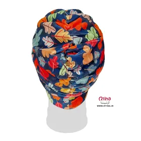 سربند حجاب کلاهی مخمل (توربان) مدل برگ