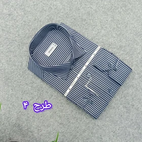 پیراهن طرحدار مردانه قواره ازاد ( قواره کلاسیک ) _ استین بلند