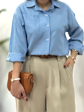 تونیک مانتویی راه راه ترند 1