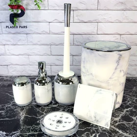 ست سرویس بهداشتی 2جداره ماربل رمانتیک لیمون