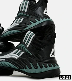 کفش کتانی ساق‌دار مشکی سفید فیلی Reebok Shaq Attaq مدل 6606