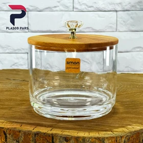 شکلات خوری اکرولیک 1 طبقه درب چوبی لیمون