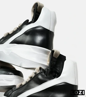 کفش کتانی مردانه مشکی سفید Rick Owens